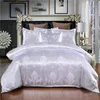 Luxus Europäische Drei-teilige Bettwäsche-Sets Royal Adelity Seide Spitze Quilt Cover Kissenbezug Duvet Cover Marke Bett Bettdecken Sets Auf Lager