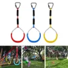 Anneaux d'extérieur pour enfants, anneau de gymnastique, balançoire réglable, coloré, arrière-cour, Durable pour Kit de parcours d'obstacles Ninja Camping3261723