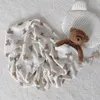 MILANCEL Autumn Baby Blankets Bear Print Cotton Casual Sleeping 220225