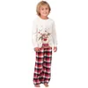 Dopasowane stroje Dopasowane Odzież Christmas Piżamy Zestaw Xmas Dorosłych Dzieci Cute Party Nightwear Piżamy Cartoon Deer Sleepwear Garnitur LJ201111