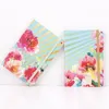 Novo Bloco de Notas A5 com Fechamento Elástico Bandado Agenda Planejador Journals Diarys Reserve com Hardcover impresso floral