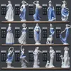 Europeo di bellezza in ceramica Figurine Home Desktop Arredamento Artigianato Decorazione Occidentale Lady Ragazze Porcellana Artigianato Ornamento Mer T200331