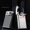 Creative Metal Torch Lighters Windproof Gas Lighter Rocker Arm Automatic Ignition Cigarette Lighter Gift Cigar Butane Lighters VTKY2381