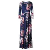 chifuna Mother Daughter Bohemian Maxi Dress Family Matching Outfits Fashion Mommy and Me Floral Long Dress Family Fitted LJ201111