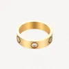 2020 Ny klassisk rostfritt stål Guldkärlek gifte sig engagemang par ring för kvinnor män mode eviga zirkonsmycken för kvinnor w8318211