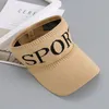 Handgjord stickning sommarstrand Sun Hat Elastic Resort Sport Caps för kvinnors gåva