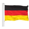 Almanya Alman bayrakları ülke ulusal bayrakları 3'x5'ft 100d polyester canlı renk iki pirinç grommet ile yüksek kalite