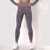 Legging sin costuras Fitness Deporte Pantalones de cintura alta Entrenamiento Correr Push Up Camuflaje Ropa de gimnasio Medias 211221