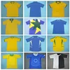 Milli Takım Vintage Brazils Zico Futbol Formaları Retro Rivaldo Ronaldinho Garrincha Kaka Pele Fred Lampar Drogba Futbol Gömlek Kitleri 2000 2004 1957 1985 1991 1994 1994