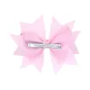 Baby Barrettes Bow Girls Hair Klipy Akcesoria Serce Print Bowknot Clip Dzieci Grosgrain Wstążki kropki Kropki do malucha