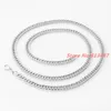 Chains Charming 7-40" 6mm Silver Color 316L Stainless Steel Men's Curb Cuban Chain Necklace Or Bracelet Brand Jewelry1