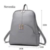 Nevenka mini femmes légers packs de jour filles sac à dos dames en cuir sac école femelle gris sac à dos noir y201224