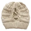 新しいファッションデザイン高品質レディースマスクニットハットストレッチ織り冬のスプリットウールの帽子キャップ