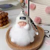 Keychains Real Fox Fur Ball Sleep Doll Pendant Plush Key Chain Accessories Present Bribets