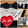 Herren- und Damen-T-Shirts, kurzärmelige T-Shirts aus Baumwolle mit Herz-Print