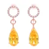 Stud 2022 Selling Temperament Classic Female Earrings Crystal Transparent Gloss Good Color Earrings1