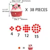 3 4 5 6 7 Tier Cake Holder Round acrilico Cupcake Cake Stand Assemblare Smontare Strumenti di compleanno per la casa Stand per feste Decorazione regalo 201023
