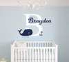 Nome personalizzato Adesivi murali elefante per camera dei bambini Ragazzi personalizzati Nome Camera da letto Nursery Wall Art Pic Baby Decalcomanie da muro in vinile D671 Y200102