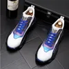 Lederen mannen Fashion Nubuck Nieuwe veter causale schoenen Designer Sneakers Hip Hop High Tops Trainers Loafers W24 89155