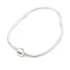 S925 Sterling Silver Chain Armband Fit Charm Pärlor DIY Bracelets Fashion Strand Snake Chain Bracelet Smycken Gåva för kvinnor 16-23cm