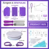 137 Sets Cake Decorating Turntable Baking Tool Korean Factory Direct Piping Nozzle Bag Bakeware