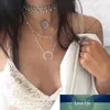 Neue Böhmen Multilayer Kette Choker Halsketten Anhänger für Frauen Punk Elefanten Mond Shell Halskette Mode Kragen Schmuck Geschenk