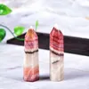 Geode Clear Quartz Crystal China Rhodochrosite Point Healing Stone Stone Prisms 50-90mm Obelisk Wand Treatment Qylfab