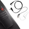 Luft akustisk rör öronstycke för Baofeng Walkie Talkie Portable Radio Tillbehör 2 Pin Pheadset Mikrofon för BF-888S UV-5R1