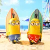 Pop Mart Minions Holiday Blind Box 1 Piece Despicable Me Action Kawaii Figur Gift Kid Toy LJ200928
