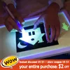 A3 Grande tavolo da disegno luminoso luminoso Giocattolo per bambini Tablet Disegna nella magia oscura con penna fluorescente leggera e divertente Giocattolo educativo per bambini LJ200907