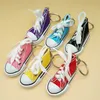 Creative Canvas Shoes Key Chain Bag Send Color Shoes Key Подвесные кроссовки Whole7466319