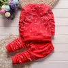 3 colori per bambini per bambini Taglietta vestiti+pantaloni abiti da abbigliamento sportivo per bambini abbigliamento abiti da design per bambini autunno set da 1-4y