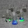 Hookah Ash Catcher Glass Bong 14 mm 18 mm 45 graden Duidelijke vrouwelijke mannelijke ascatcher voor rookwaterleidingen Heady Dab Oil Rigs