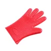 Silikon Fem Fingers Glov Bakning Grillförtjockning Värmebeständig Mikrovågsugn Anti Scalding Gloves Matkvalitet Ny ankomst 4 38xh F2