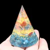 HELA 5 PCS Orgone Energy Stone and Harts Pyramid Pendant Copper Wire Wrap Tree of Life Jewelry94259664273508