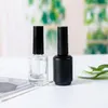 2022 new 15ml Frost Black Empty Nail Polish Bottles Vials Containers Sample Bottle with Brush Cap for Nail Art