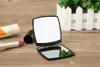 Fashion acrylic cosmetic portable mirror Folding Velvet dust bag mirror with gift box black makeup mirror Portable classic style (Anita)