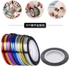 39 Color Nail Striping Decals Foil Tips Laser Tape Line For DIY 3D Nail Art Tips Decorations Nail Foil Decals Set 50 lots