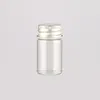 7ml mini frascos de vidro claros com tampa de parafuso de alumínio (22 * 40mm) Garrafas de amostra de óleo essencial Transporte rápido