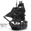 16016 플라이 ings 네덜란드 땅 세트 해적 배 빌딩 블록의 Moc 해적 모델 보트 Black Pearl Queen Anne230f