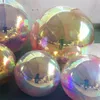 Outdoor Games Brightness Shine Sphere Inflatable Mirror Ball Reflective PVC Inflatable Mutil color Mirror Ball