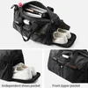 Duffel Bags Мужчины путешествовать по сумочке водонепроницаемые оксфордские мешки с плечами мужской тренажерный зал с обуви карман сухой мокрый разлук