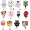 Key Rings Medical Felt Retractable Badge Holder For Nurses Name Tag ID Card Holder Lanyards Reel Clip220r