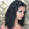 Malásia Curta Bob Lace Front Human Human Wig Prejosas para Mulheres Negras Glueless 13x4 Deep Wave Wig Wig Remy