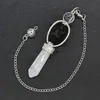 Merkaba Dowsing Pendulum Natural Stone Reiki Healing Pendule Halsband Pendlar Penduls för Radiesthesia Smycken