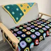 15in Handmade Crochet Blanket Tablecloths granny square throw Seat Cushion home Decor Coaster Mat Pad 40X40cm 201113