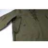 USN Wet Weather Parka Vintage Deck Giacca Pullover Lace su Uniform WW2 Mens Navy Military Giacca con cappuccio Outwear Army Green 2012187381552