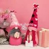 Party Supplies Pink Faceless Rudolph Doll Loving Heart Plush Doll Valentine's Day Gift Window Display Ornaments Home Desktop Decoration