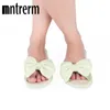 Mntrerm Spring And Autumn Bow House Slippers Women s Indoor Shoes Fashion Flax Home Lucy Refers To At 201130