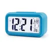 Smart Sensor Nightlight Digital Alarm Clock with Temperature Thermometer Calendar Silent Desk Table Clock watc